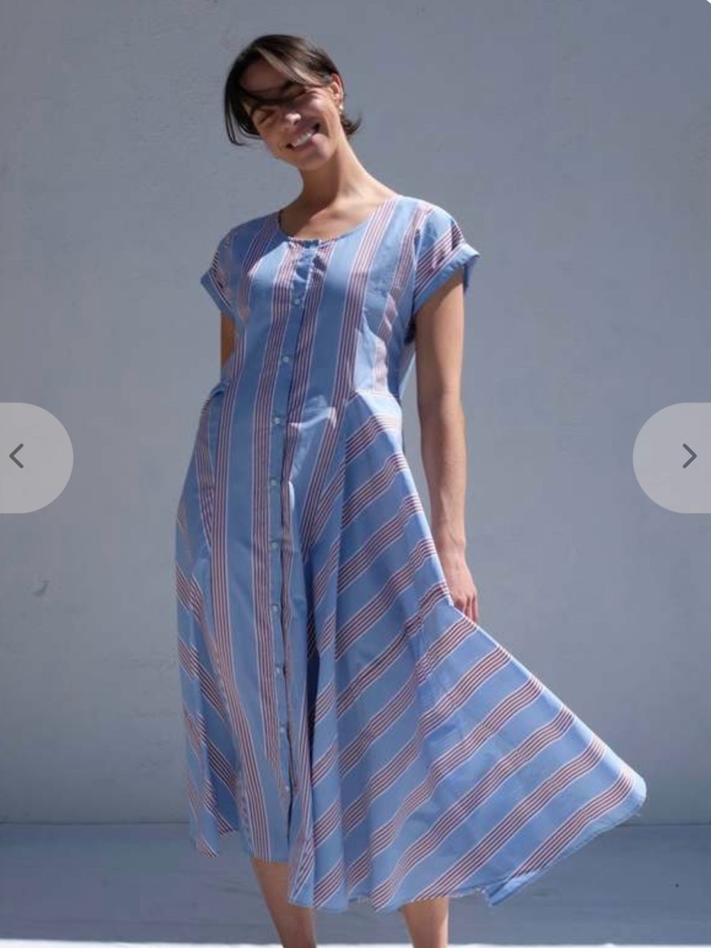 NEW Caron Callahan Beau Dress 100% Cotton XS